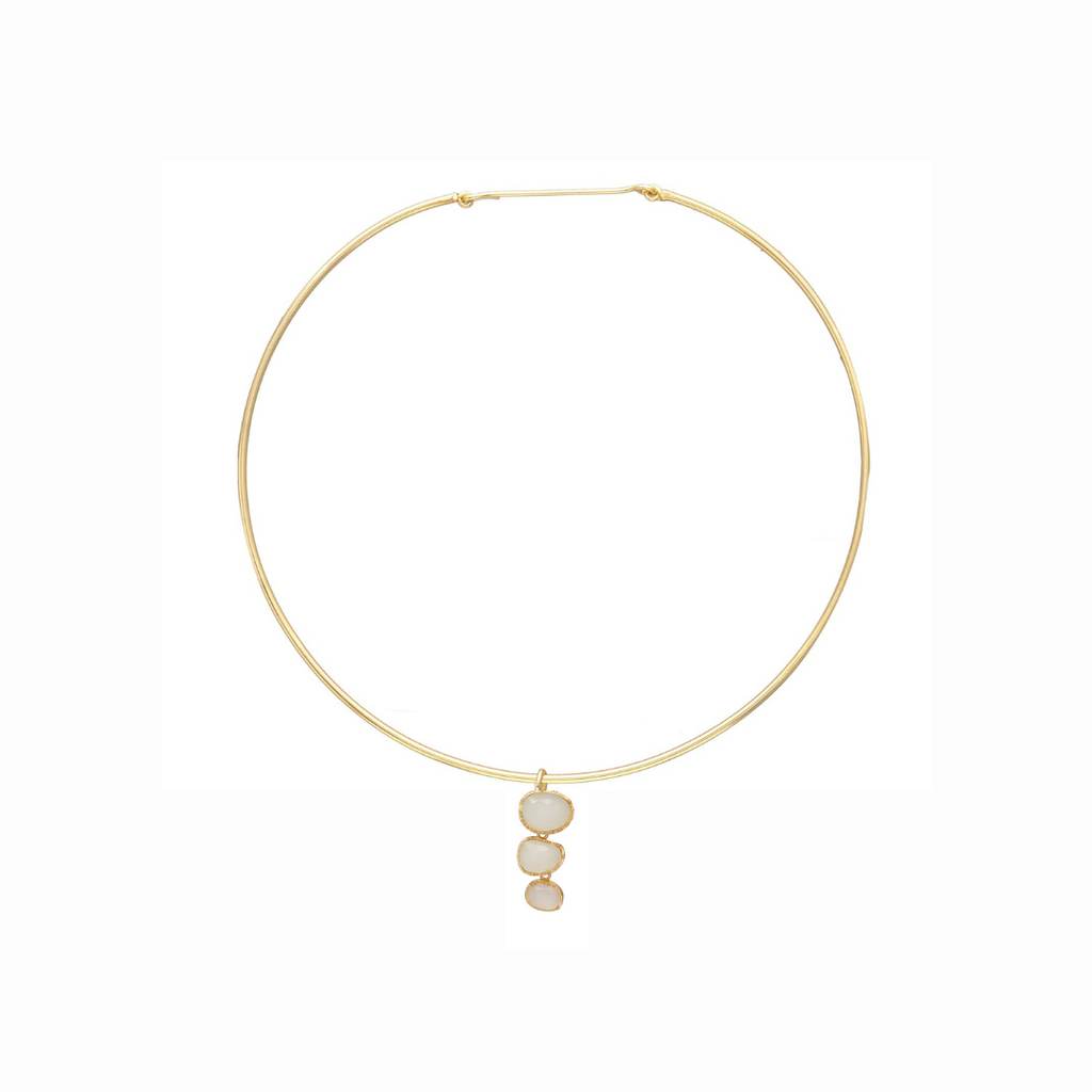 COLLAR LARISSA, desmontable con piedras naturales.