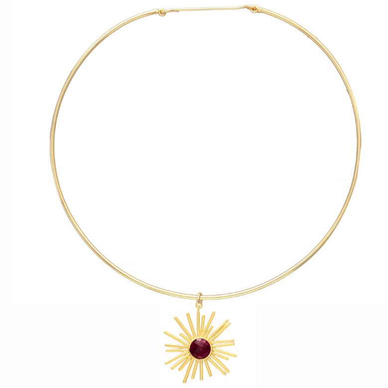 GARGANTILLA SOLE, con piedras naturales