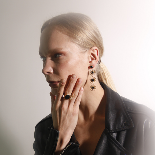 ALEXA, ARETES CON PIEDRAS NATURALES