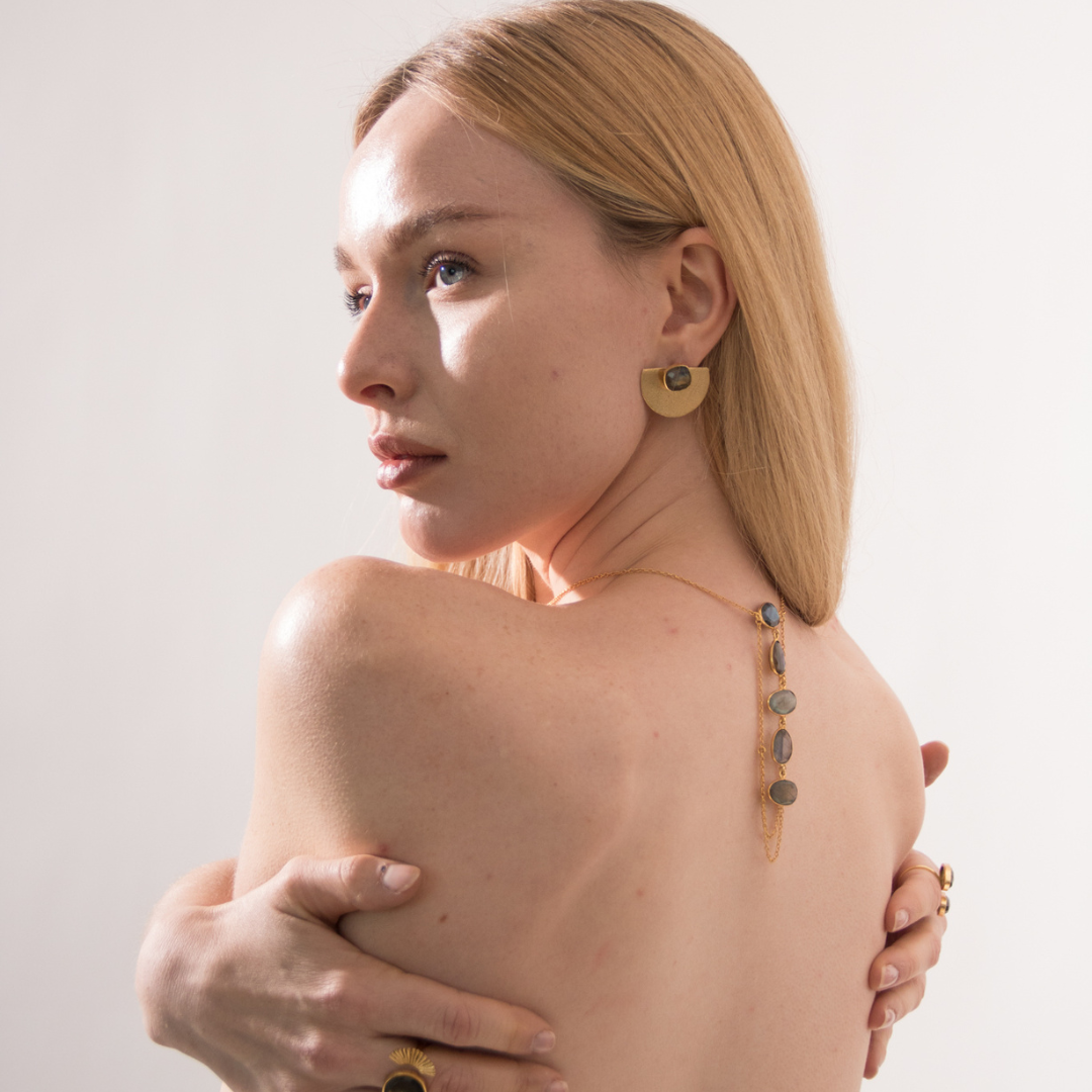 DANNA, ARETES CON PIEDRAS NATURALES