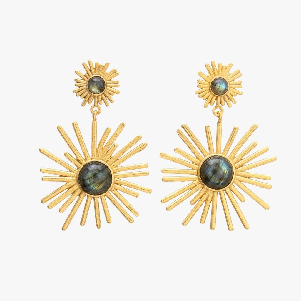 ALESSIA, ARETES CON PIEDRAS NATURALES