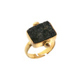 LINA, ANILLO CON PIEDRAS NATURALES Y BAÑO DE ORO