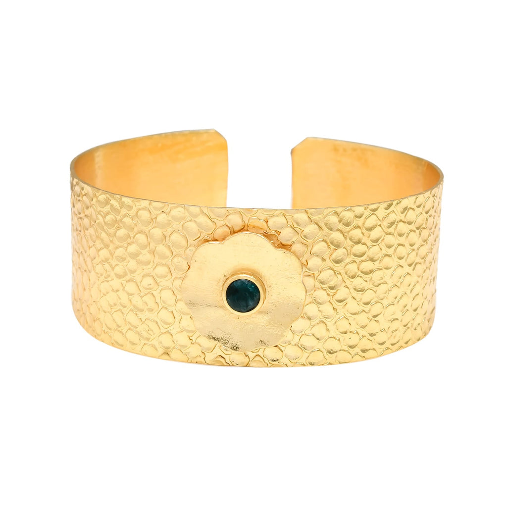 PADMA, BRAZALETE CON PIEDRAS NATURALES Y BAÑO DE ORO