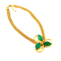 MARIA JOSE, COLLAR TIPO CHOKER CON PIEDRAS NATURALES Y BAÑO DE ORO