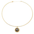 COLLAR, ALBERTHA CON PIEDRAS NATURALES Y BAÑO DE ORO