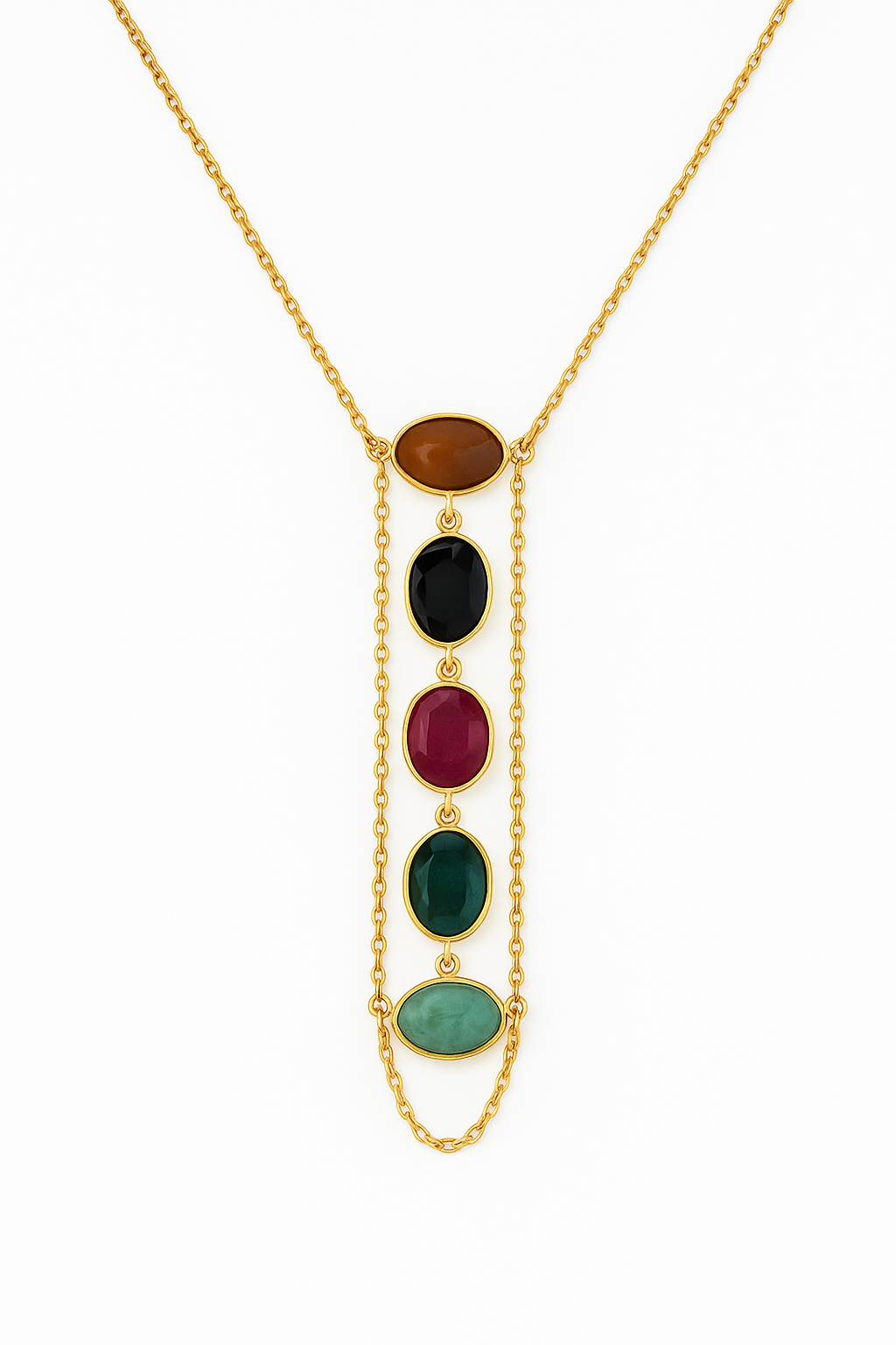 ANABELLA, COLLAR CON PIEDRAS NATURALES