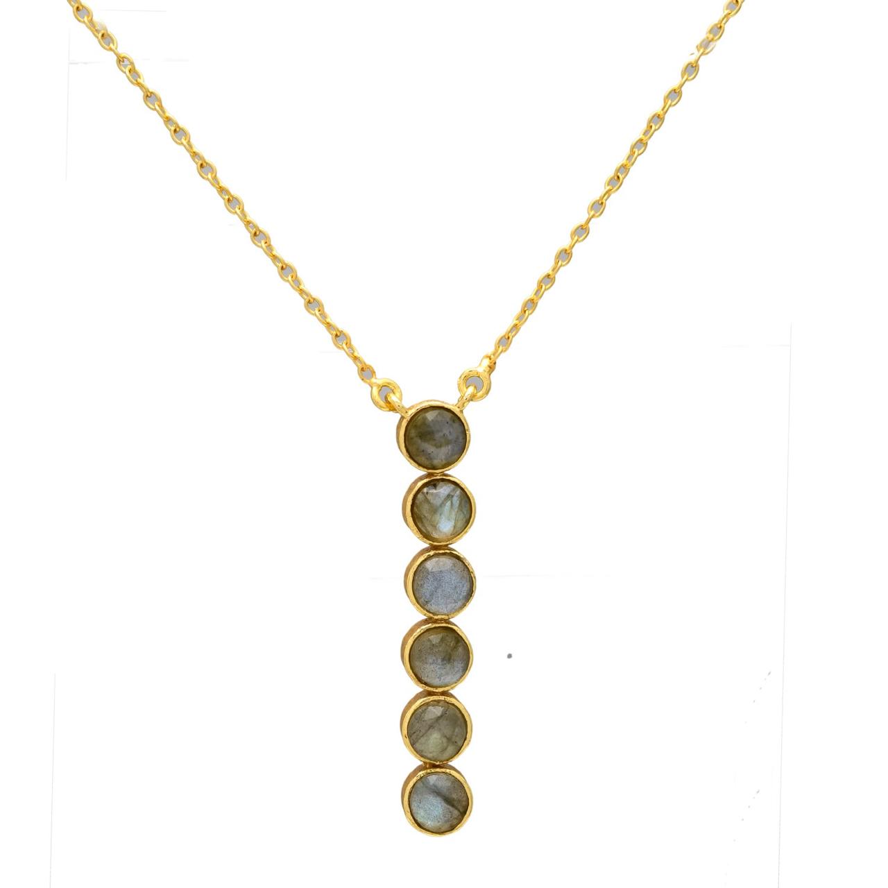 ELLE, COLLAR CON 6 PIEDRAS NATURALES