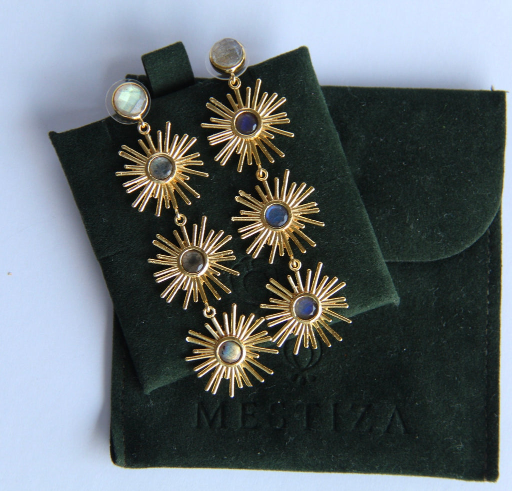 ALEXA, ARETES CON PIEDRAS NATURALES