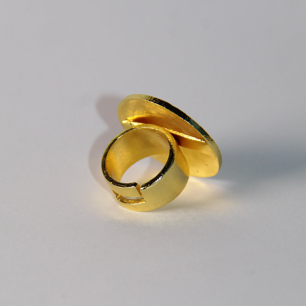 CORDELIA, ANILLO AJUSTABLE CON BAÑO DE ORO