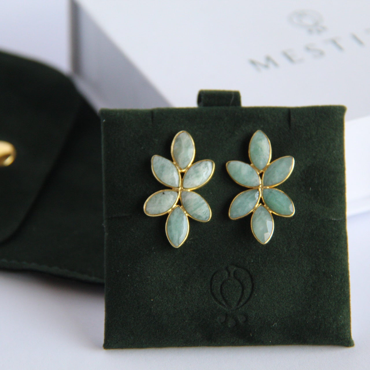 SKY, ARETES CON PIEDRAS NATURALES