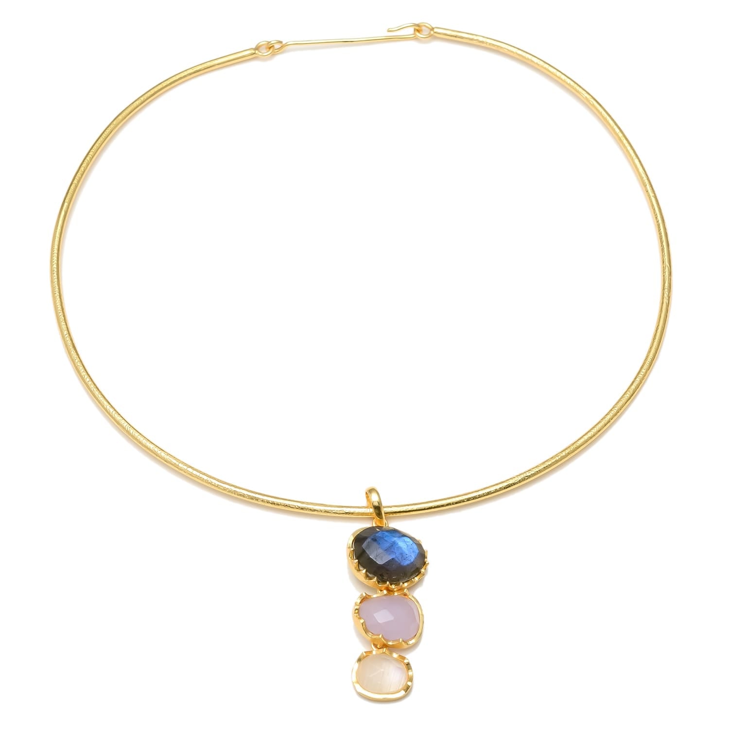 COLLAR LARISSA, desmontable con piedras naturales.