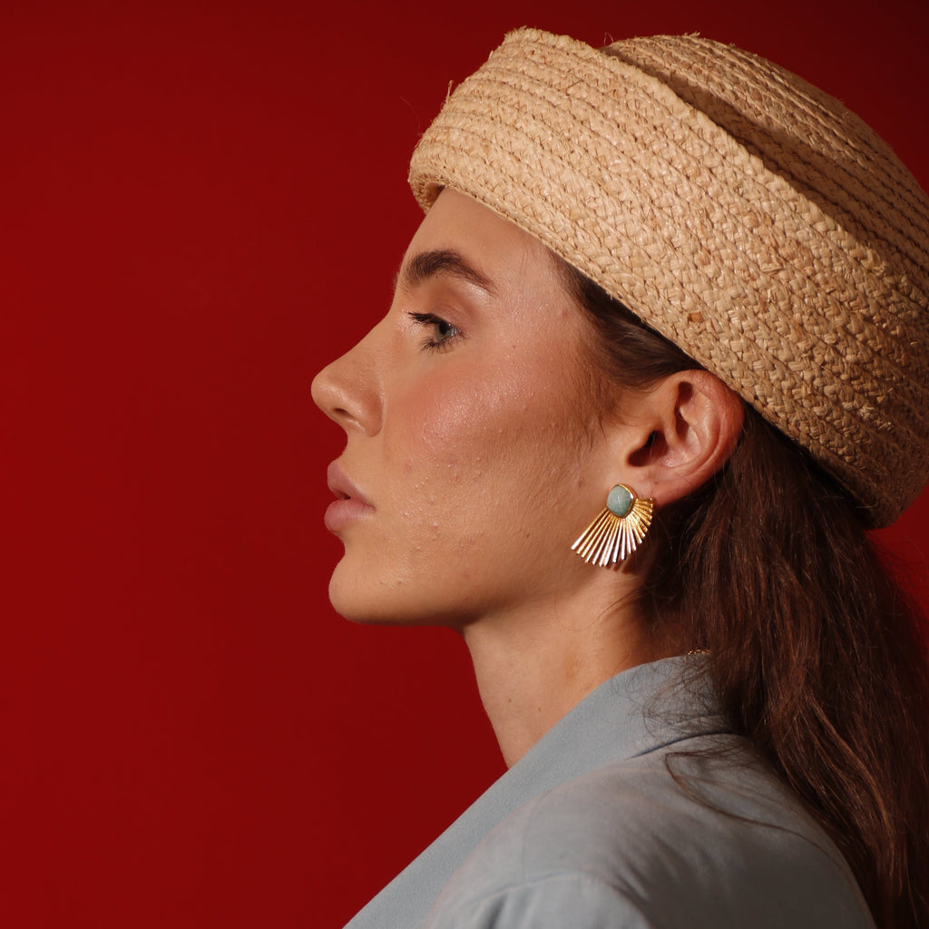 STELLA, aretes con piedras naturales