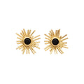 SOL, ARETES CON PIEDRAS NATURALES