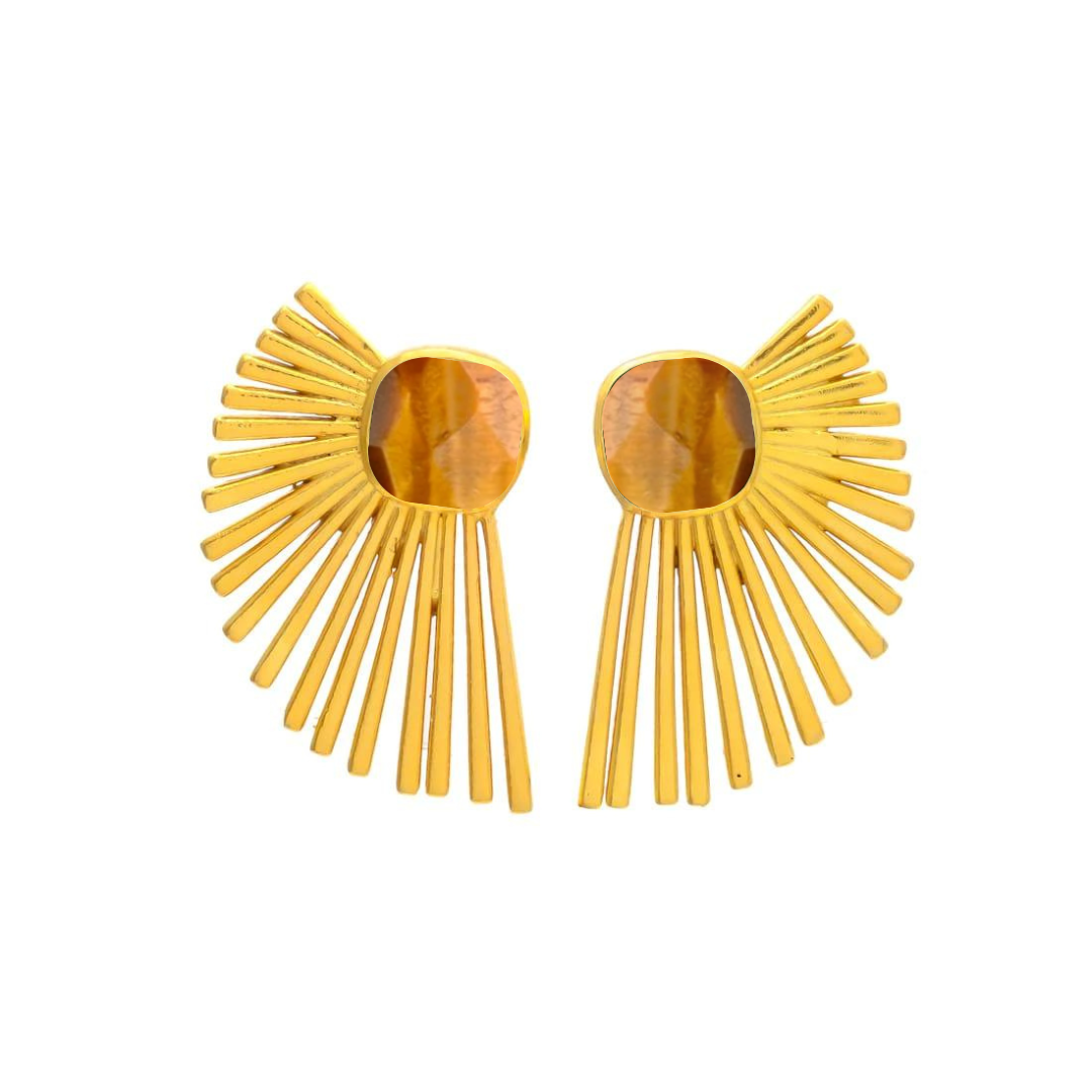 STELLA, aretes con piedras naturales