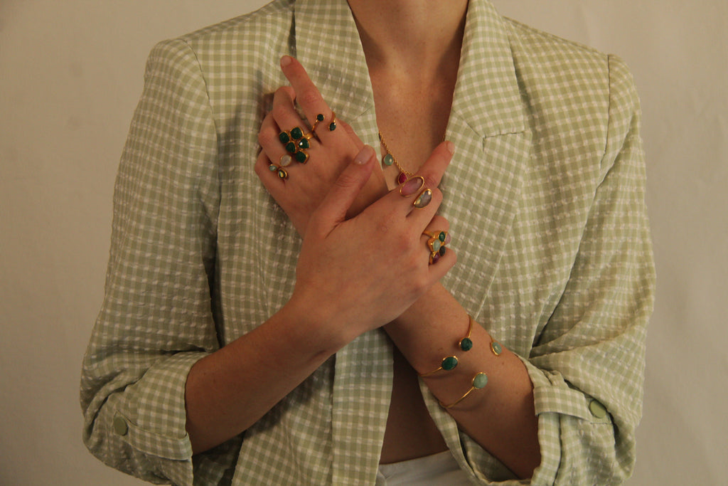 ALLEGRA, ANILLO CON PIEDRAS NATURALES