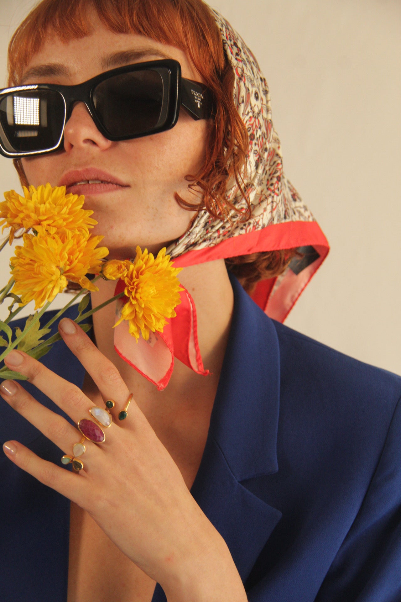 ANE, ANILLO CON 3 PIEDRAS NATURALES