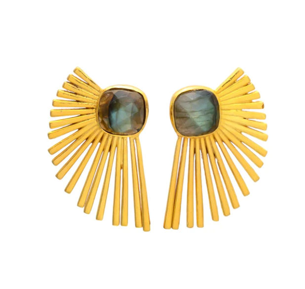 STELLA, aretes con piedras naturales